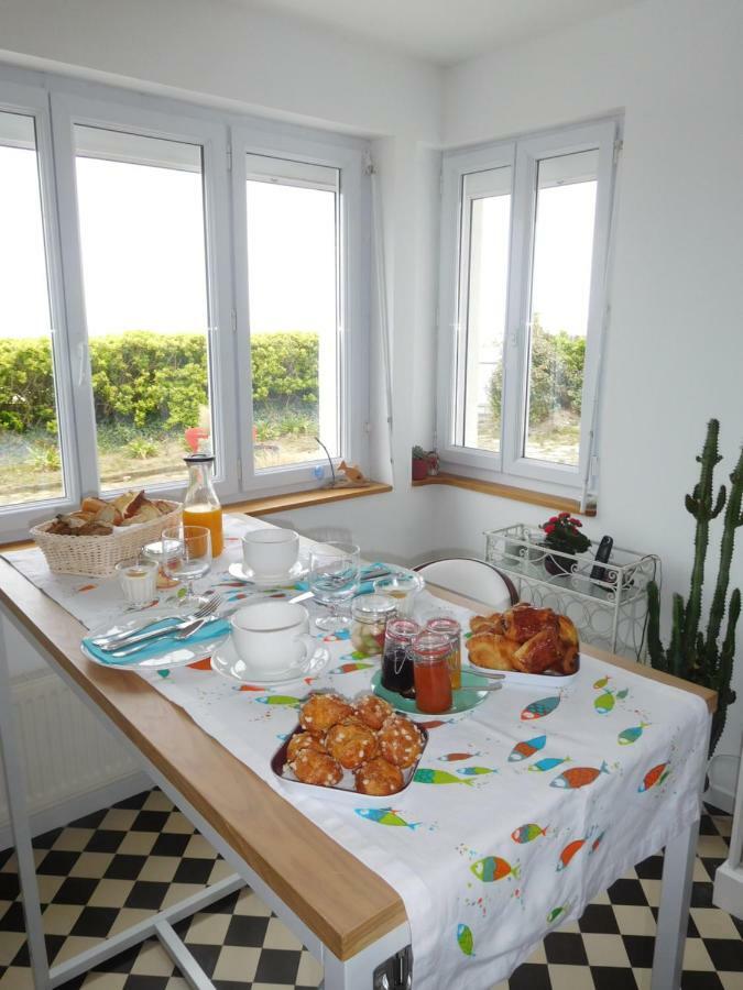 Chambre cabine avec vue mer à la Villa plein vent Barneville-Carteret Exterior foto